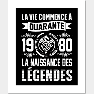 1980 LA NAISSANCE DES LÉGENDES Posters and Art